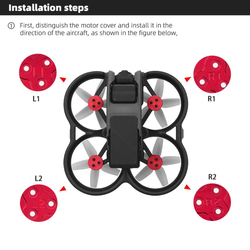 Zzz Untuk FPV Avata Aluminium Alloy Motor Cover Pelindung Tahan Debu Aksesoris Untuk Avata Drone Aksesoris