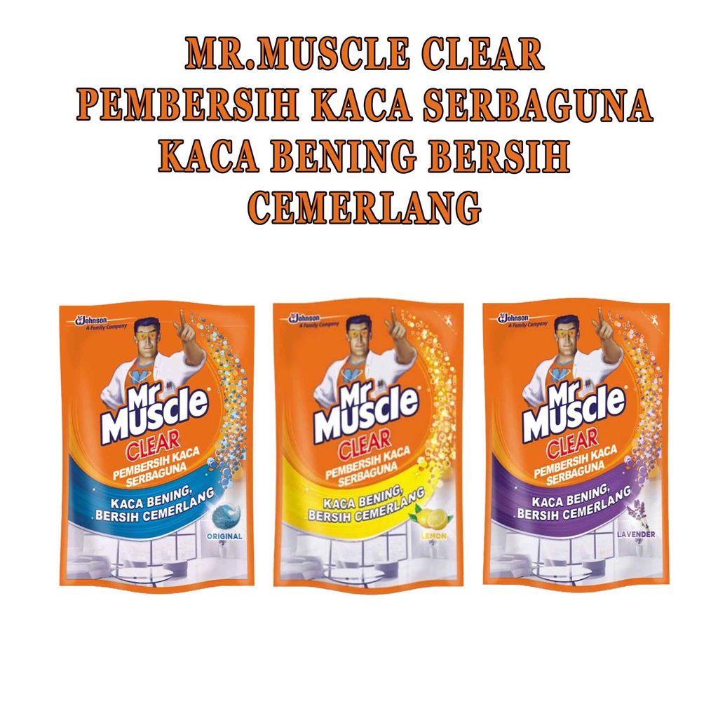 Pembersih kaca * Mr Muscle * Kaca Bening Bersih Cemerlang * 400ml