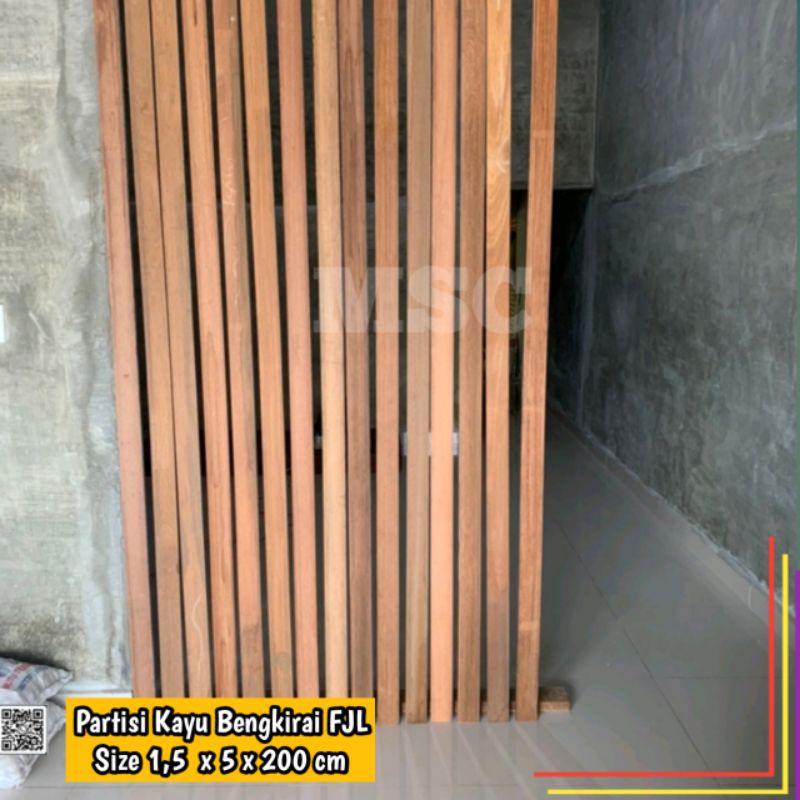 Jual Kayu Partisi Sekat Ruang Para Kisi Kayu Bengkirai Fjl Oven Uk