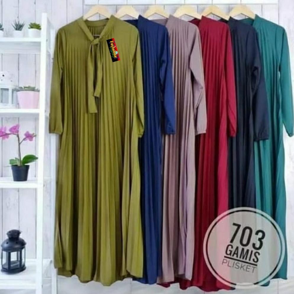 GAMIS MAXY ANAK 3-10 TAHUN / GAMIS PLISKET ANAK TANGGUNG / GAMIS ANAK PEREMPUAN / BAJU MUSLIM / DRES