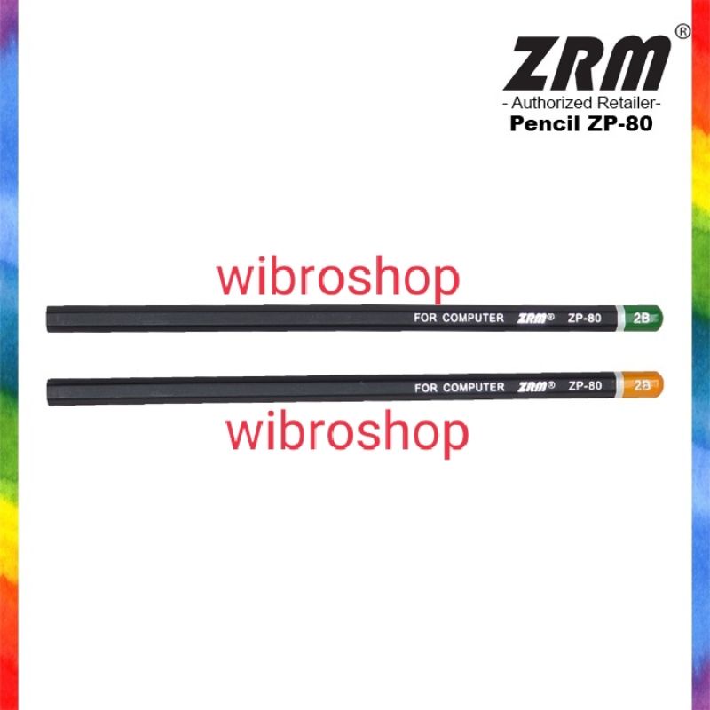 

ZRM-pensil kayu 2B/2B wooden pensil 12pcs ZP-80