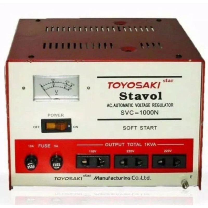 STABILIZER TOYOSAKI 1000 WATT - STAVOL TOYOSAKI 1000 WATT - STABILIZIER 1000WATT TOYOSAKI - STAVOL 1