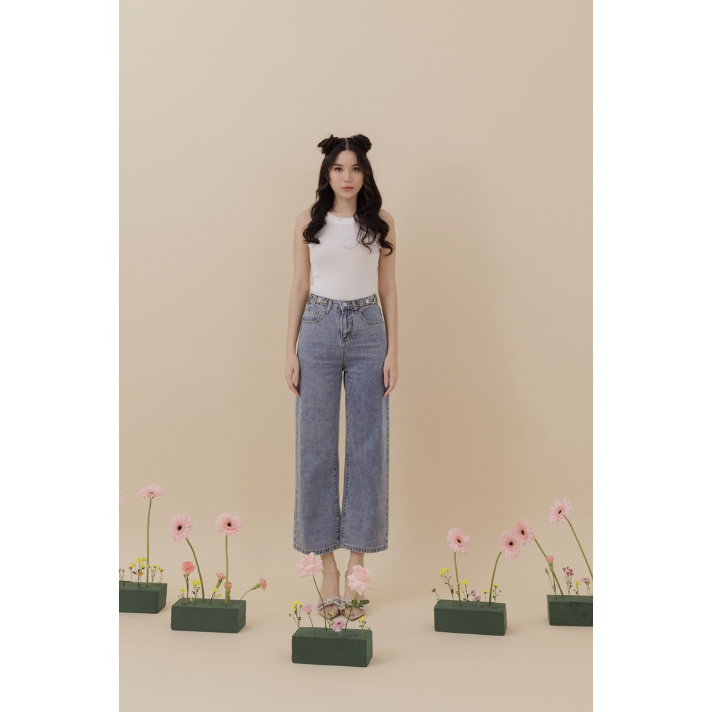 [ Marveile ] Jordyn Highwaist Jeans / Korean Jeans Wanita