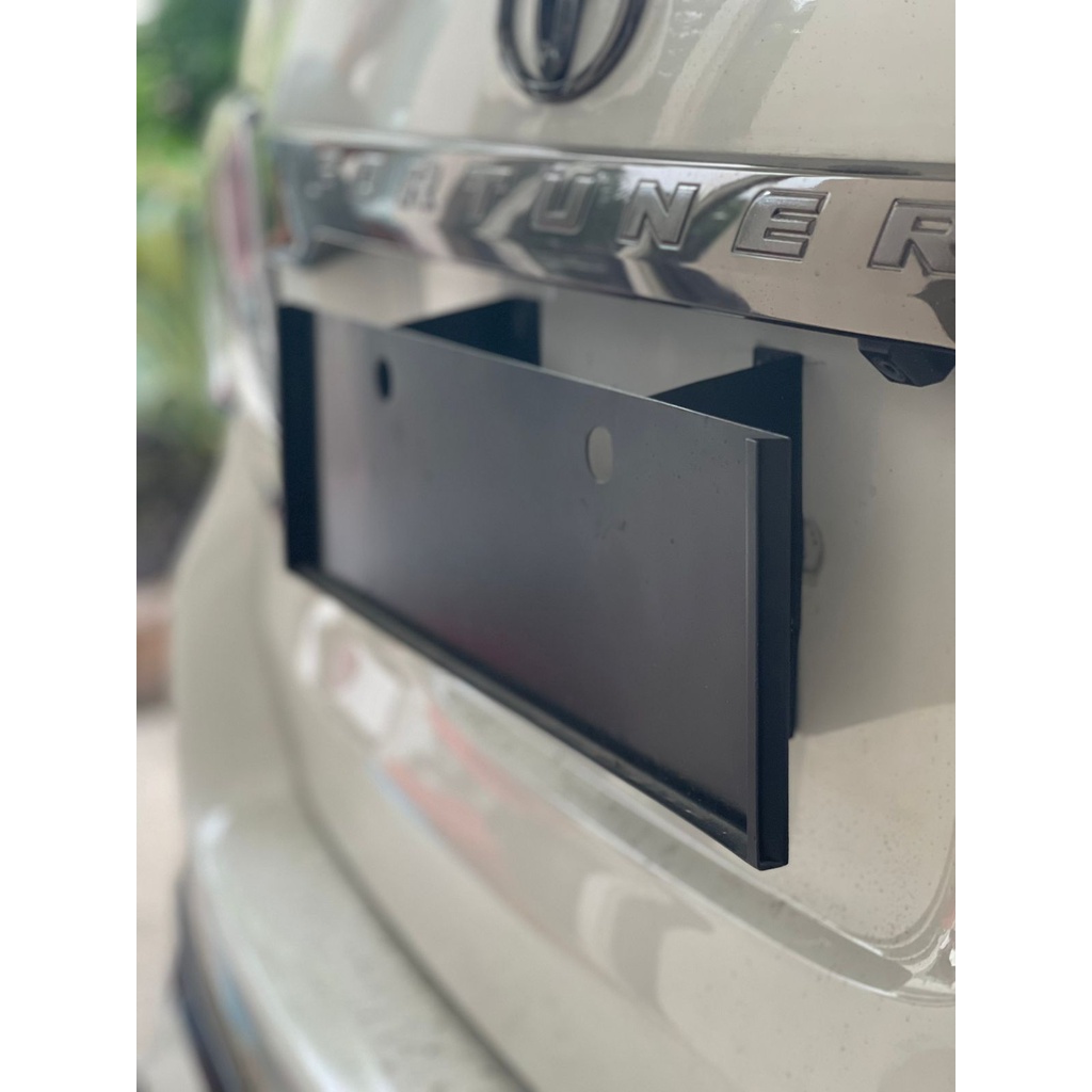 Frameless Licence Plate Dudukan Plat Mobil Pejabat TNI Polri Tanpa Bor Stainless Steel