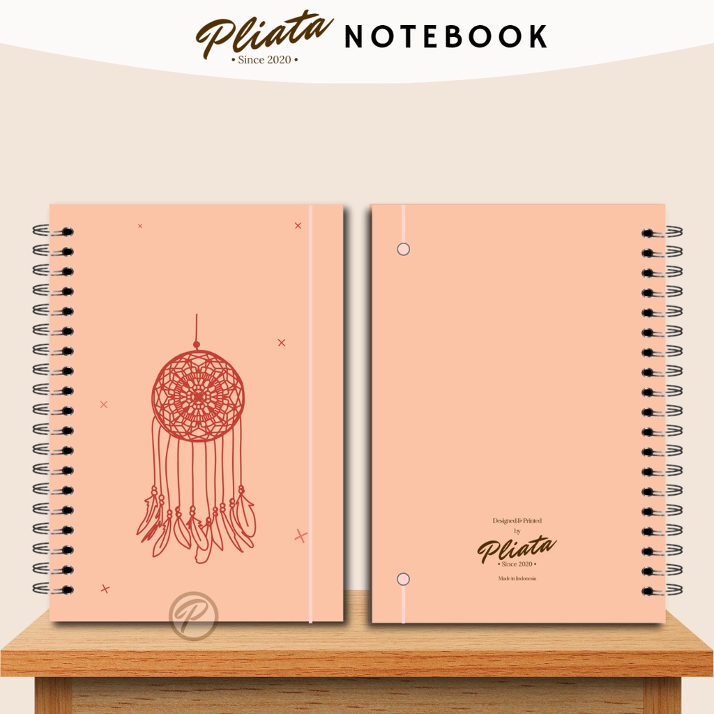 PLIATA NOTEBOOK SPIRAL - (PN84) Vintage 10 - Softcover Doft Aesthetic Book Buku Tulis