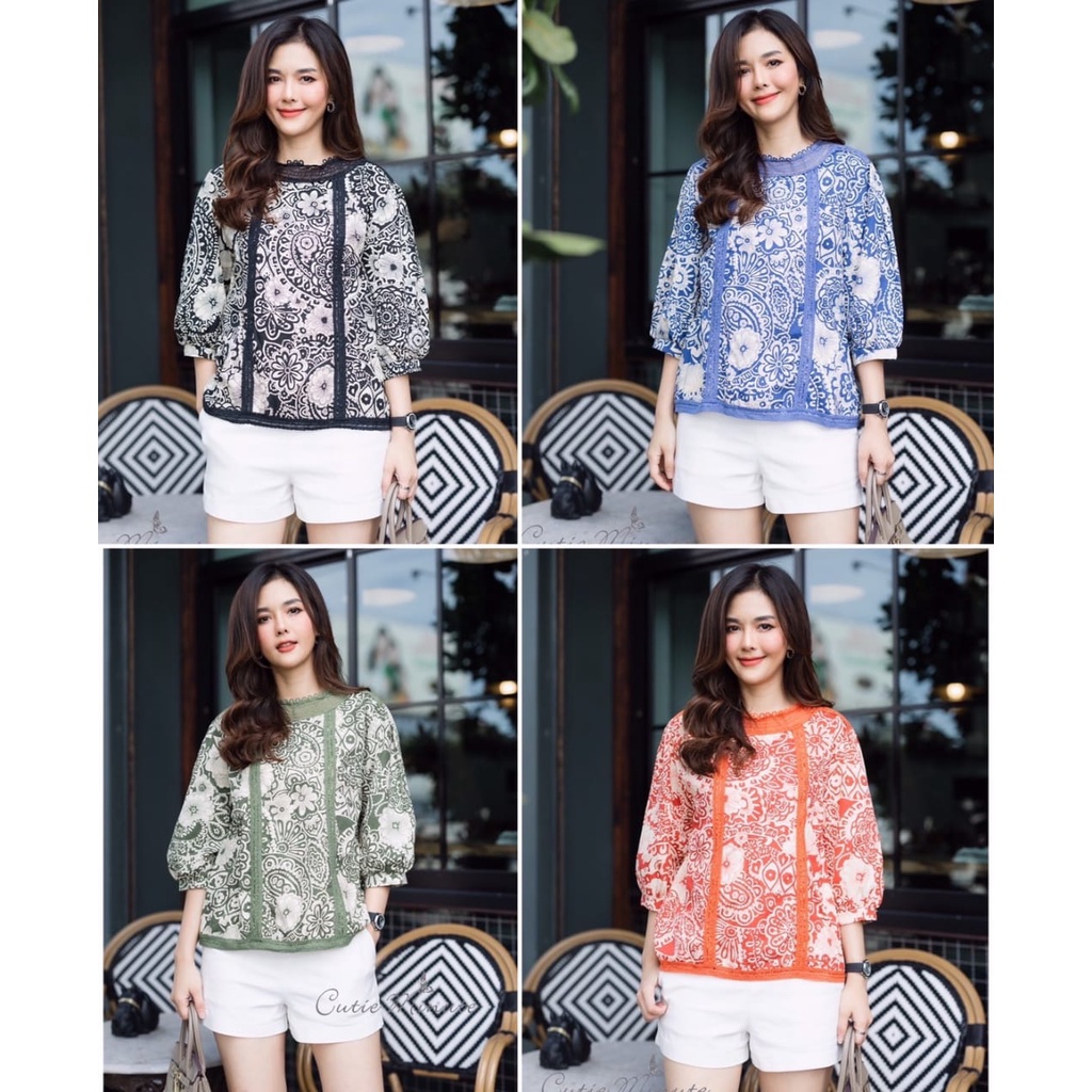 Blouse Cutie Minute - Kemeja Katun Jepang Premium 0022