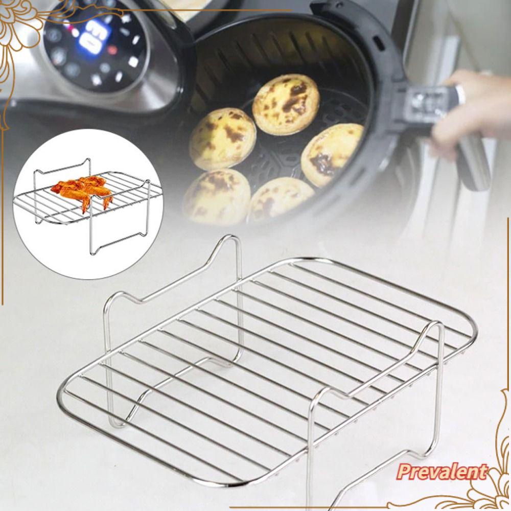 Preva Stainless Steel Hot Sale Baking Tray Air Fryer Holder Baking Aksesoris Grill Holder