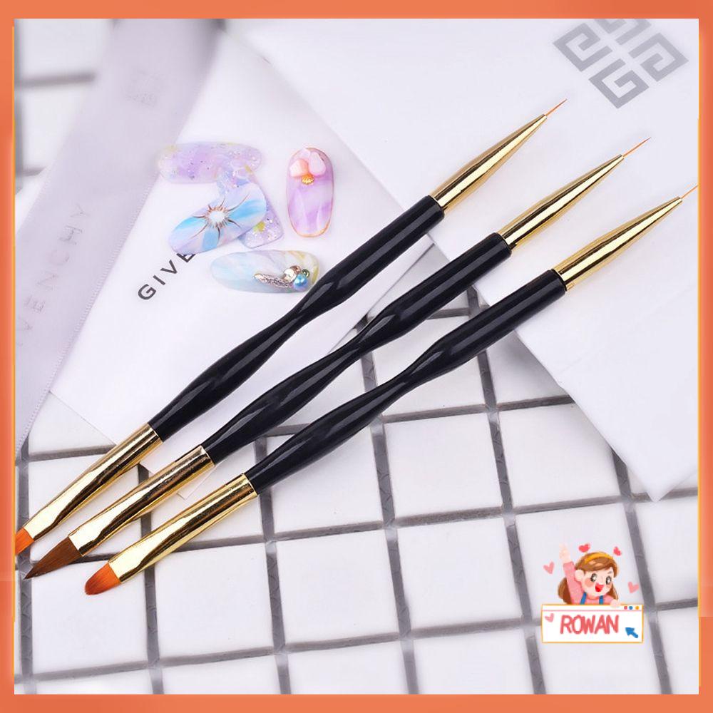 R-flower 1PC Nail Liner Lukisan Pen Fashion Nail Art Brush UV Gel Detailing