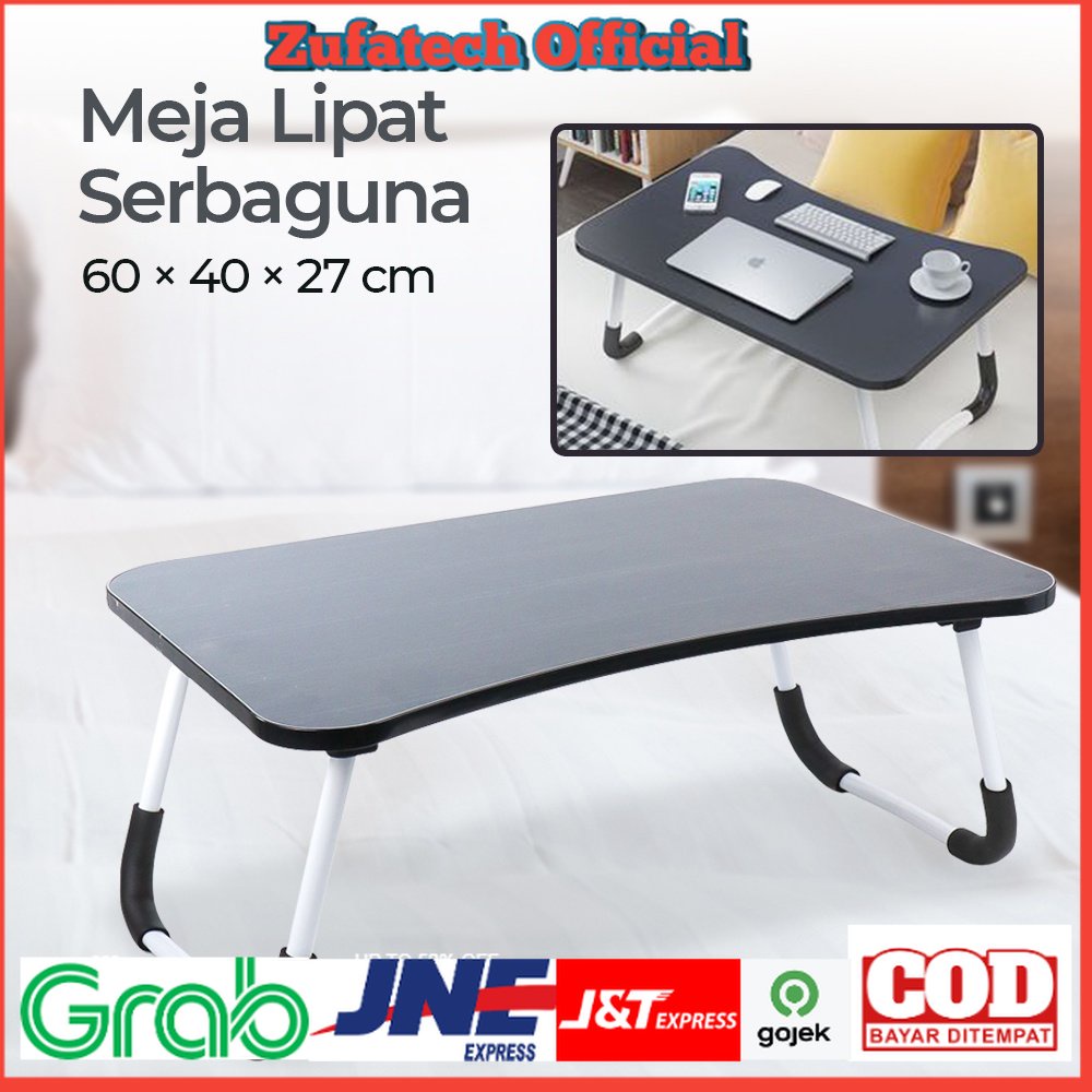 Meja Lipat Serbaguna Laptop Portable Desk Minimalist Design - I042767 - Black