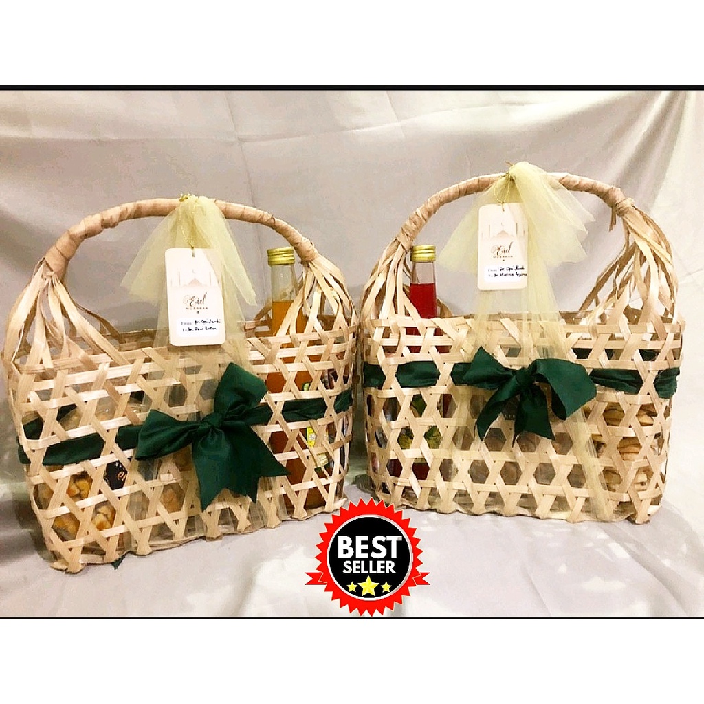 Keranjang bambu ,Tas Anyaman Bambu Tas Souvenir tas parcel unik keranjang buah bingkisan keranjang H
