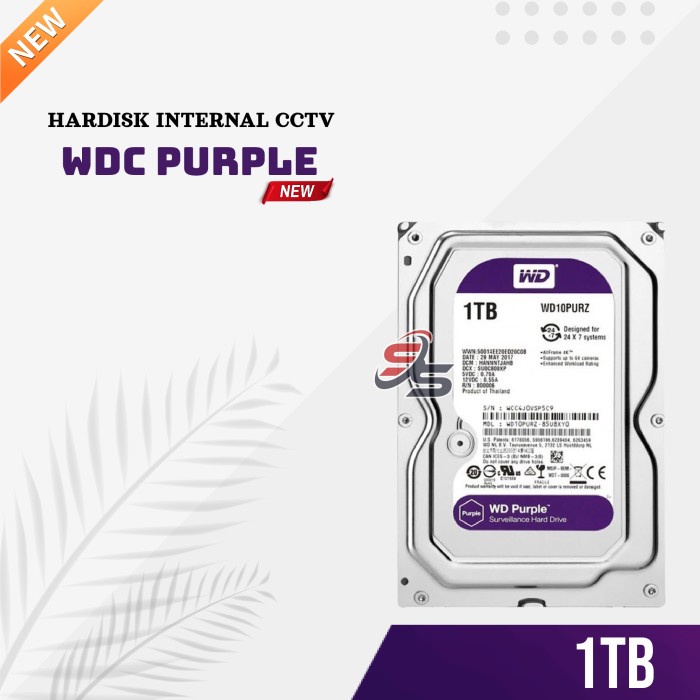 Promo Harddisk 1Tb Wdc Purple Khusus Cctv Camera Dvr
