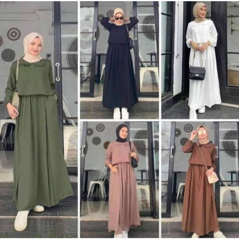 Gamis cringkle zafina