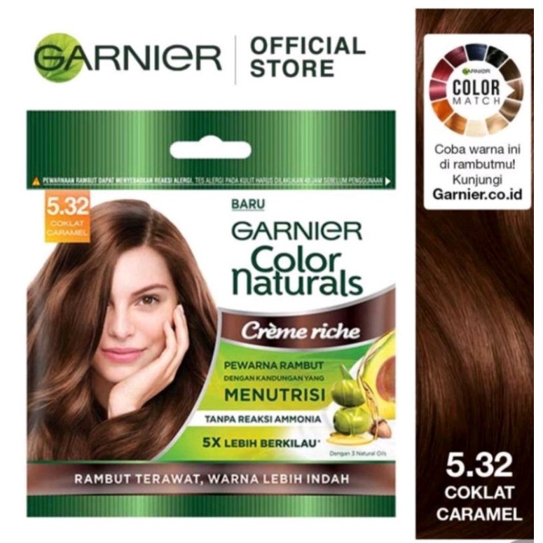 Garnier Color Naturals Express Hair Color Sachet | Garnier Color Naturals  Pewarna Rambut | Cat Rambut Natural