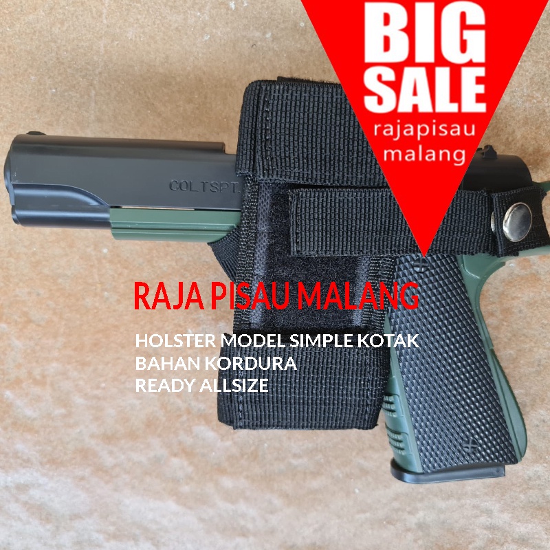 Sarung pistol Pinggang / holster kupu MODEL SIMPEL SIMPLE