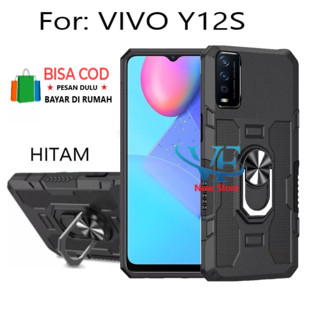 KESING HP HARD CASE UNTUK VIVO Y12S- STANDING  ROBOT  HIT EYE RING--SOFT CASE STANDING ROBOT  VIVO Y