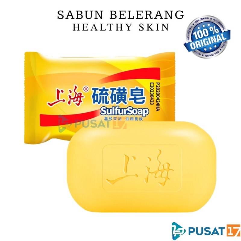 GRATIS ONGKIR {Instant COD Medan Termurah} SULFUR SOAP BEST SELLER SABUN MANDI BATANG ANTI BAKTERI SHANGHAI SURFUL SOAP ORIGINAL / SABUN MANDI BELERANG UNTUK GATAL JAMUR ALERGI SANGAT BAGUS UNTUK KESEHATAN KULIT