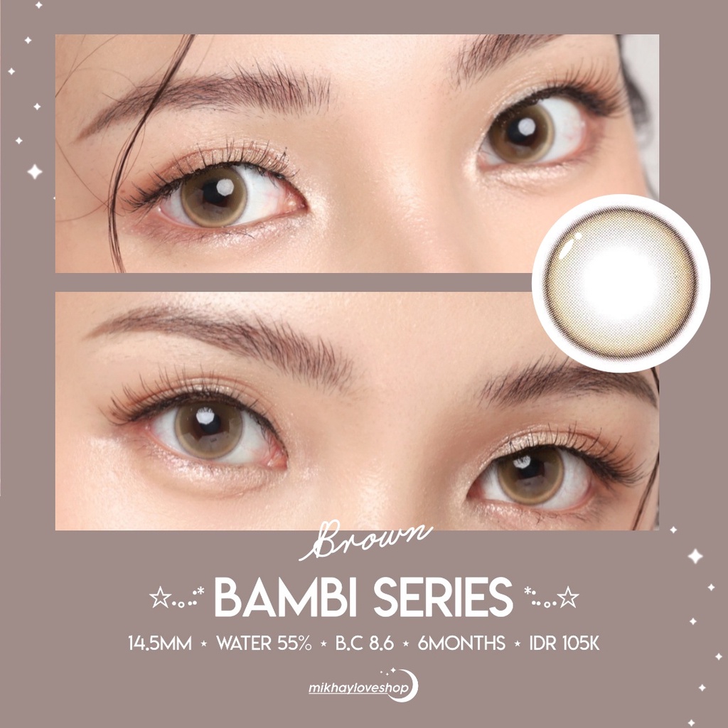 MIKHAYLOVESHOP Softlens Bambi Brown | Kittykawaii