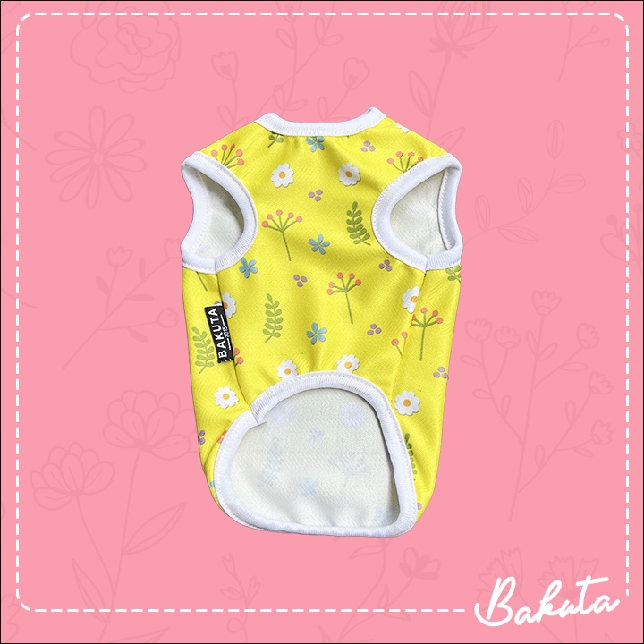 Baju Kucing Tank Edisi Daisies Tank Lucu Untuk Kucing dan anjing / Baju Kucing Termurah Size XS-XXL / Baju Kucing Tangerang