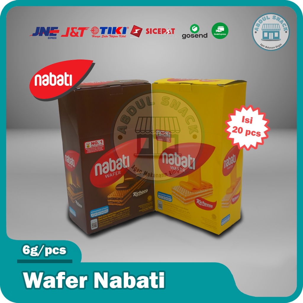 

Richesse Nabati Wafer Keju Coklat Box isi 20pcs