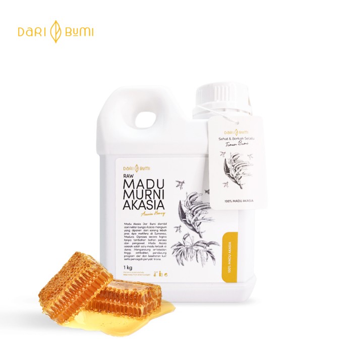 

Madu Murni 1kg Madu Asli Dari Bumi Varian Nektar 100% Raw Honey - Madu Akasia, 1 kg