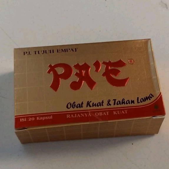 KAPSUL PAK'E PA'E PAE ORIGINAL isi 30 capsule laki penambah stamina pria kuat tahan lama