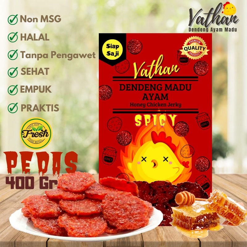 

Dendeng madu vathan spicy (pedas) 400 gr