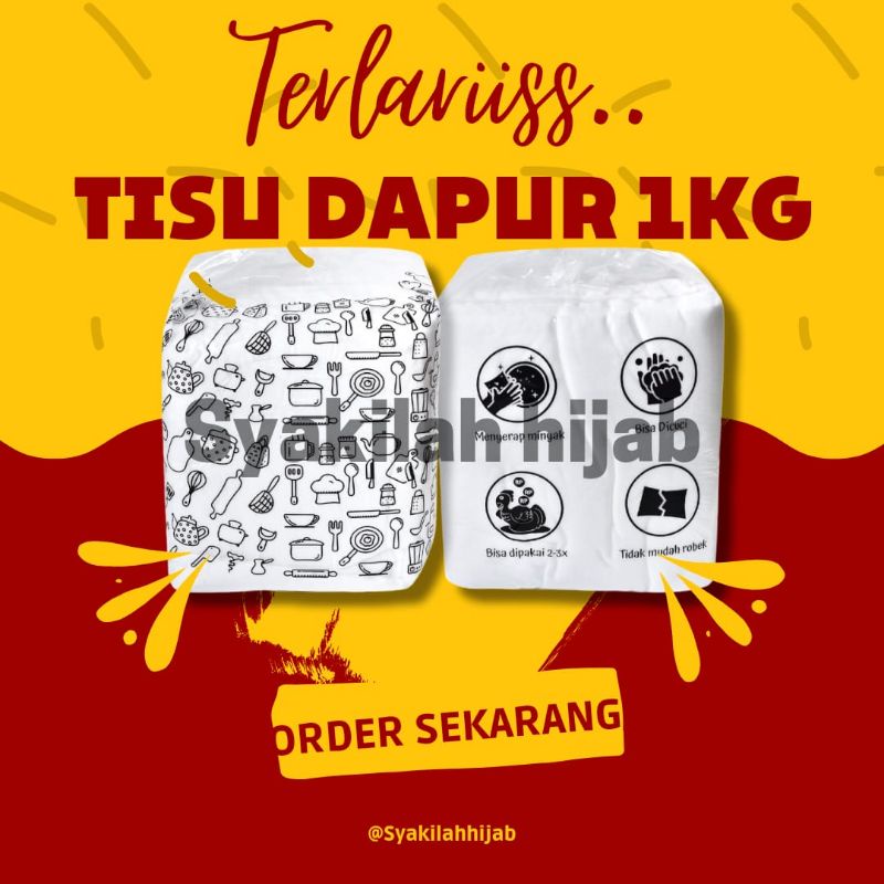 	 PROMO MURAH LEBAY TISU DAPUR 1KG / TISU KOMPOR SERBAGUNA	