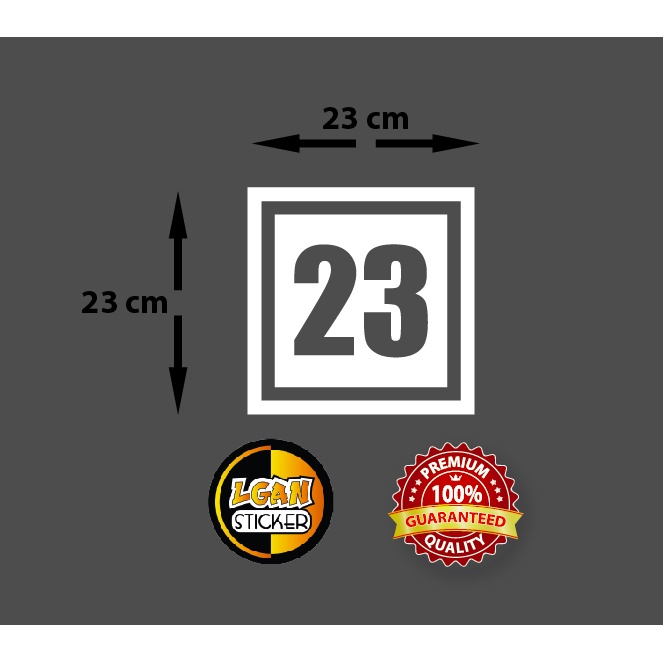 

STIKER ANGKA BOLONG DLM KOTAK UK 23 CM BAHAN REVLEKTIVE