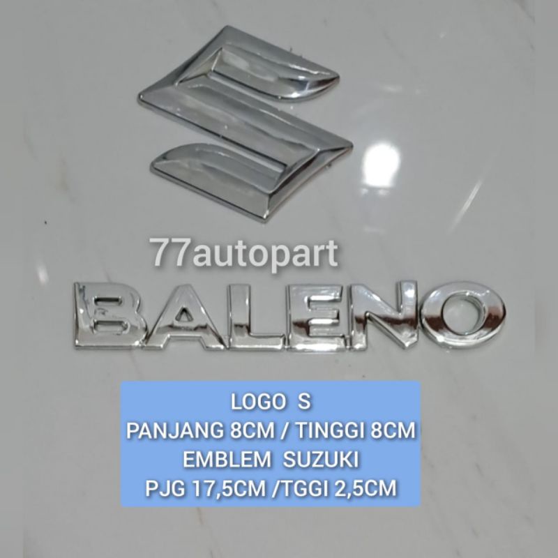 emblem logo suzuki dan baleno harga sudah 2 pc