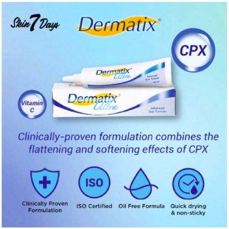 Dermatix Ultra Gel 15g Penghilang Bekas Luka / Keloid ANTI SCAR Stretchmark 15 Gram