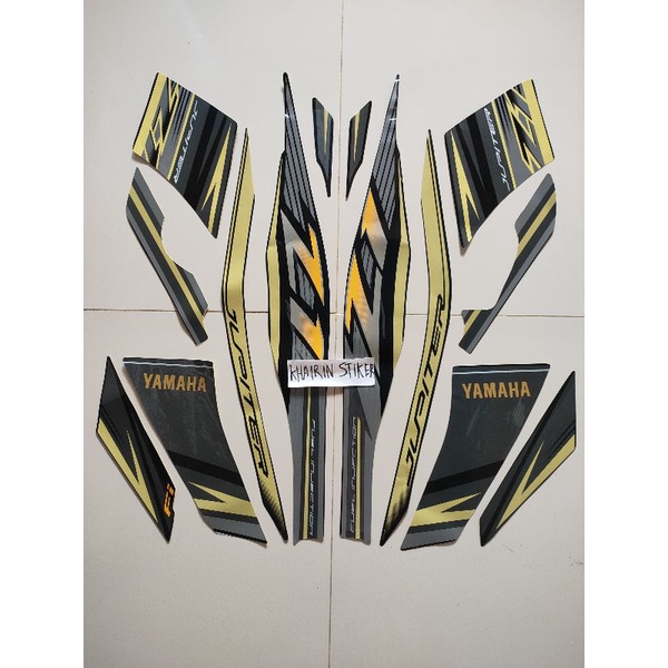 striping stiker Jupiter Z1 injeksi 2016 2017 hitam gold