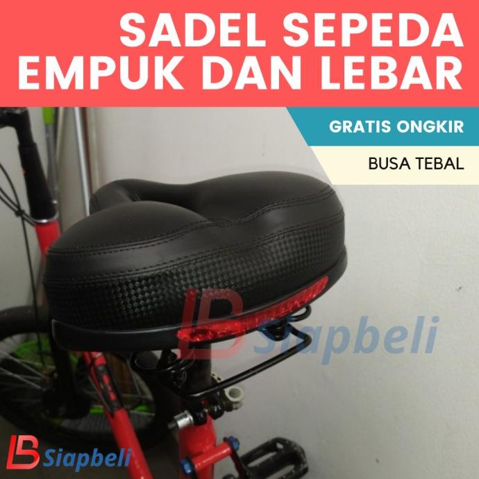 Diskon [COD] SADEL SEPEDA MTB EMPUK LEBAR JOK SEPEDA LIPAT NYAMAN