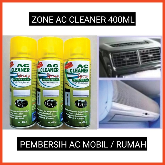 Zone AC Cleaner Spray Disinfectant Pembersih AC Mobil dan Rumah 400ml