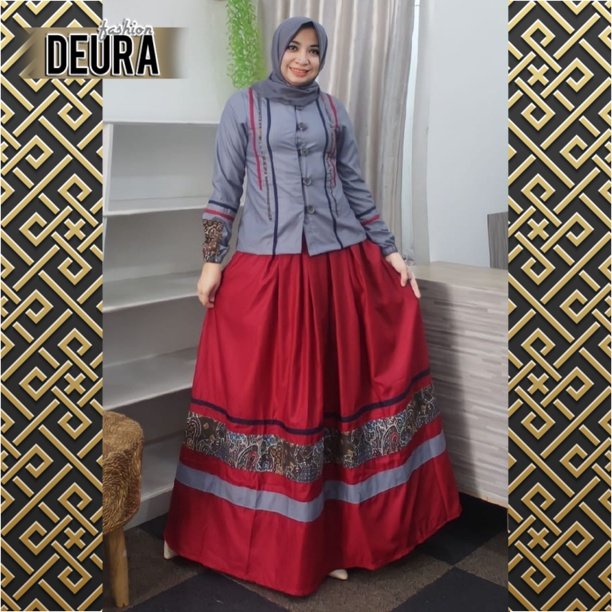 DEURA FASHION - Setelan Wanita Hijab D304 / Setelan Baju Lebaran