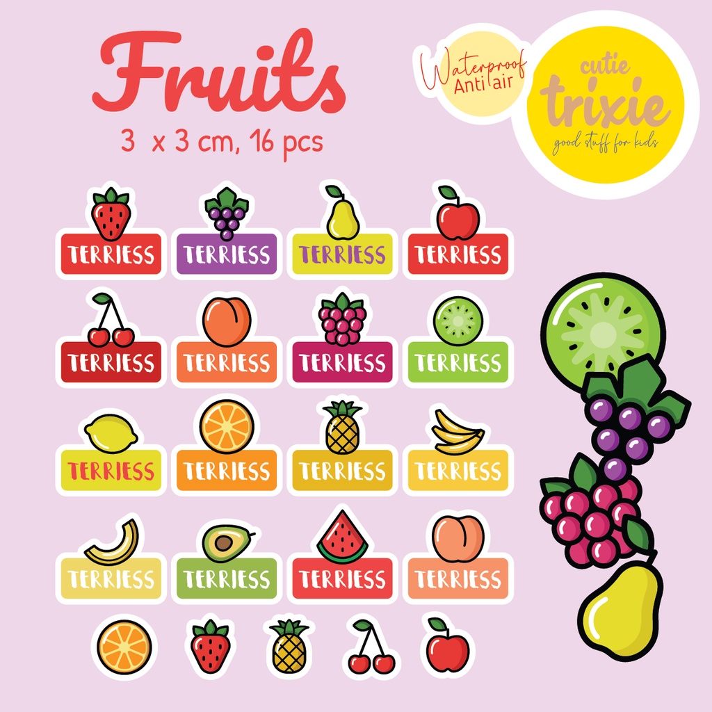 

Sticker Label Nama Anak Fruits