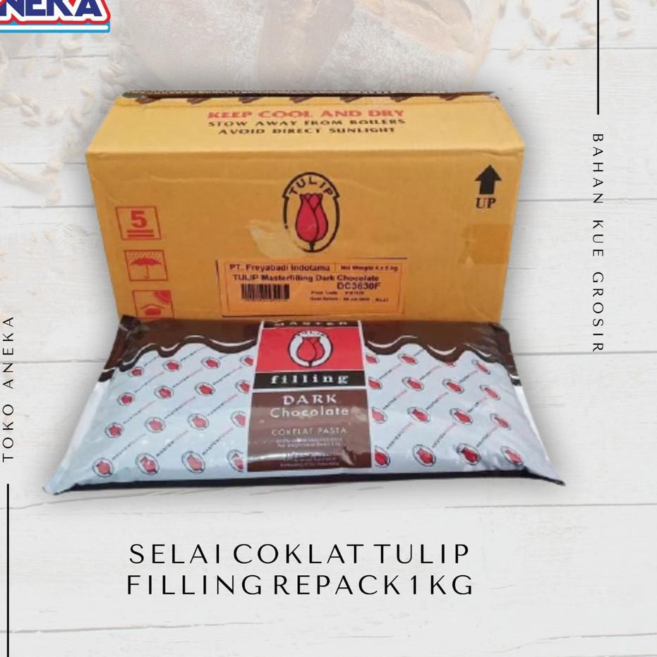

limited Edition✔️Selai Coklat Tulip Filling 1kg [Repack]|SQ1