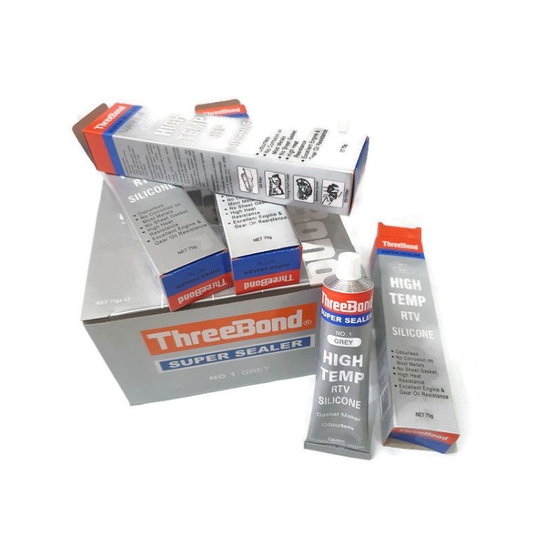 

Lem Threebond Super Sealer Grey High Temperature RTV Silicone 75 Gram