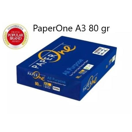 

Termurah !!! Kertas HVS A3 70 / 80 gr PaperOne