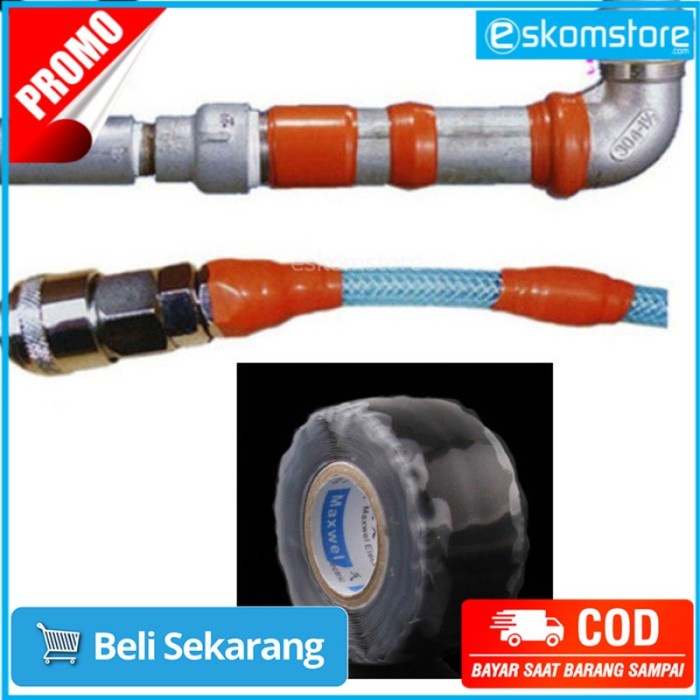 

Lakban Isolasi Pipa Ledeng Waterproof 25 mm x 3 m - A92-17