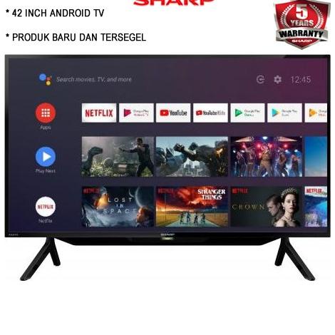 TERBARU SHARP AQUOS 42 INCH ANDROID SMART LED TV 2T-C42BG1I 