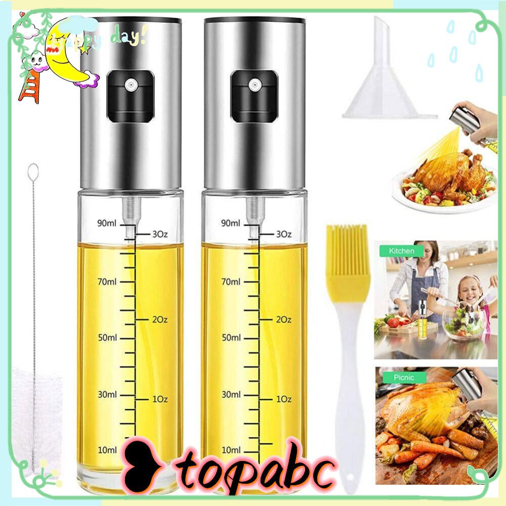 Top Glass Olive Oil Sprayer With Scale Botol Semprot Minyak Dispense Minyak Saos Dapur Masak