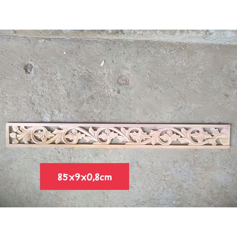 lisplang ornamen ukir kayu tempel