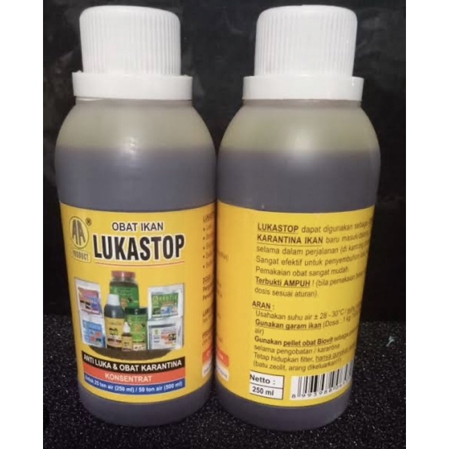 LUKASTOP 250ML OBAT LUKA IKAN LUKA STOP