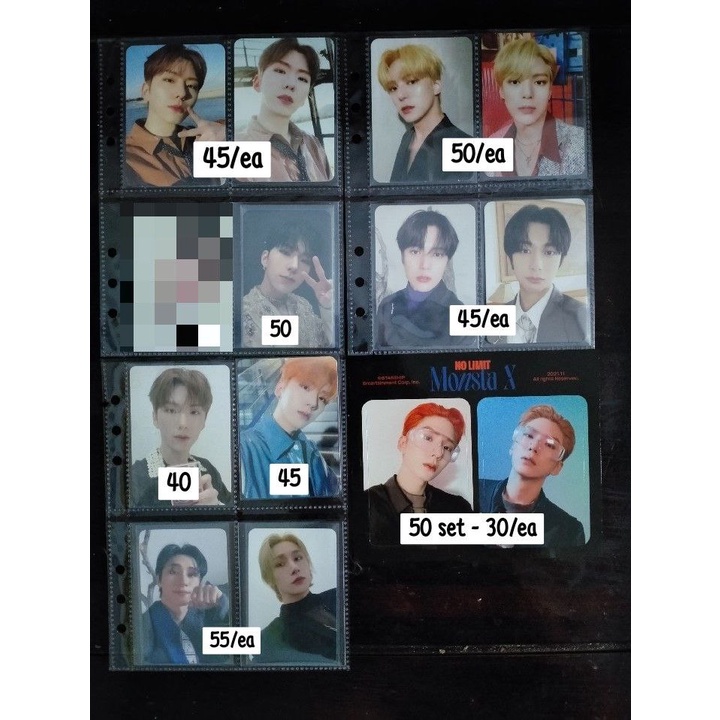 Monsta X  Official Photocard Kihyun Minhyuk Hyungwon I.M Benefit Album MD Merch