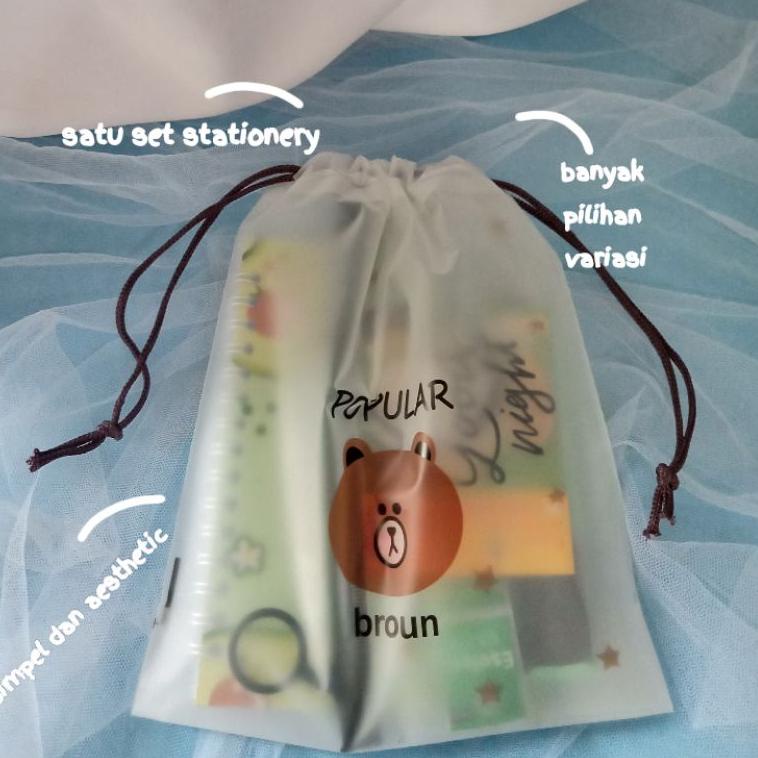 

フ PAKET ALAT TULIS 8IN1 / STATIONERY SET FANCY / ALAT TULIS SET / STATIONERY SET ➡