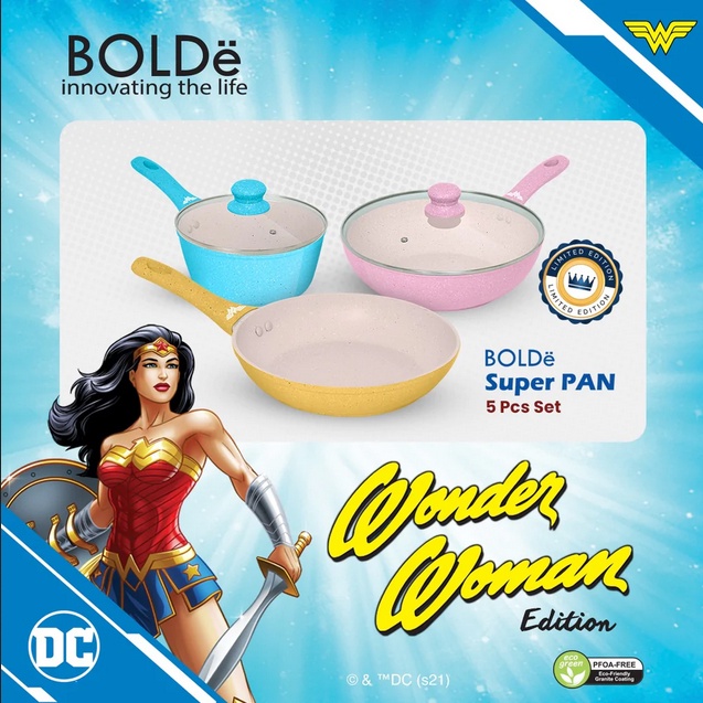 BOLDe Wonder Woman 5pcs set Pan