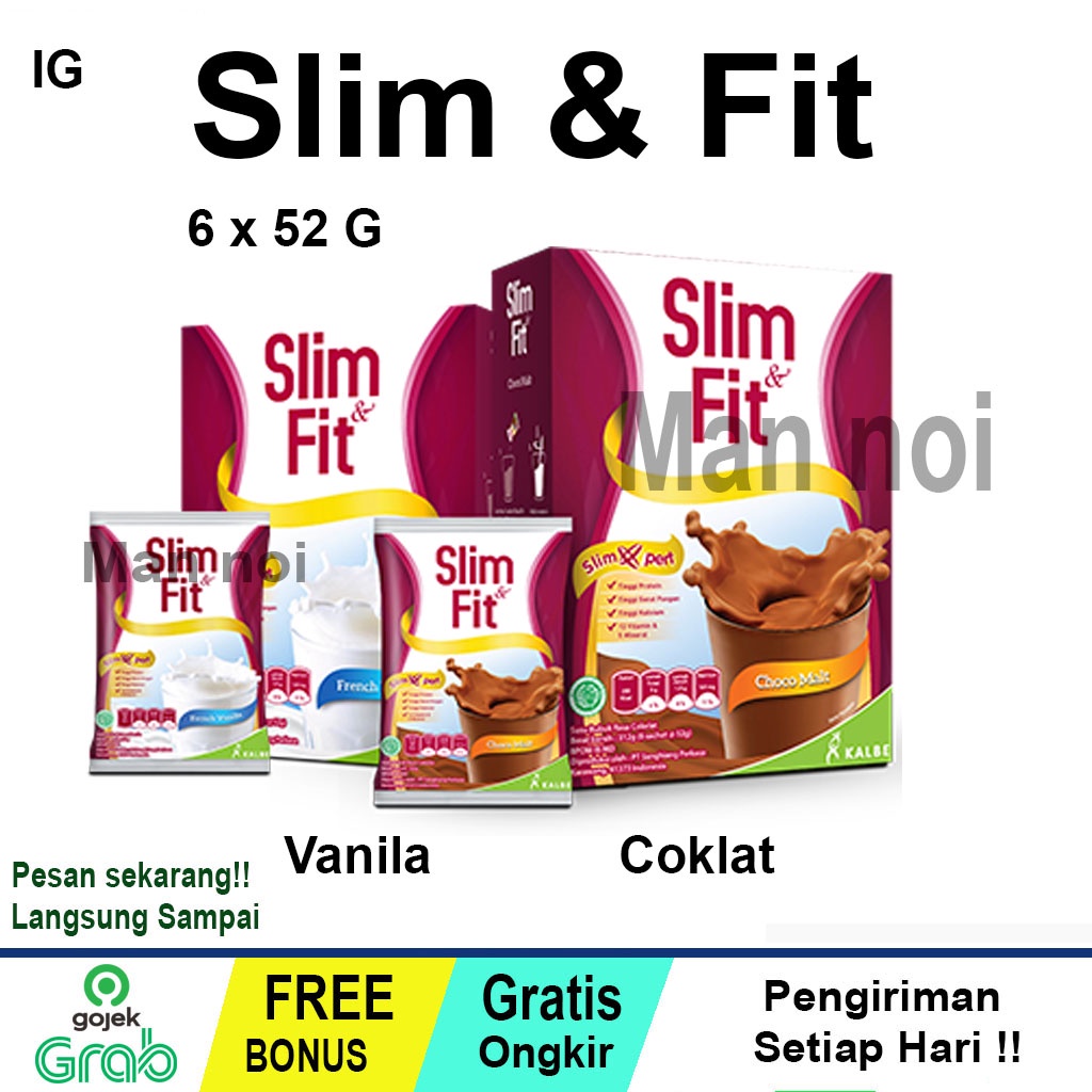 

Slim&Fit Milk Meal Replacement French Vanilla & chocolate 6x52 gr