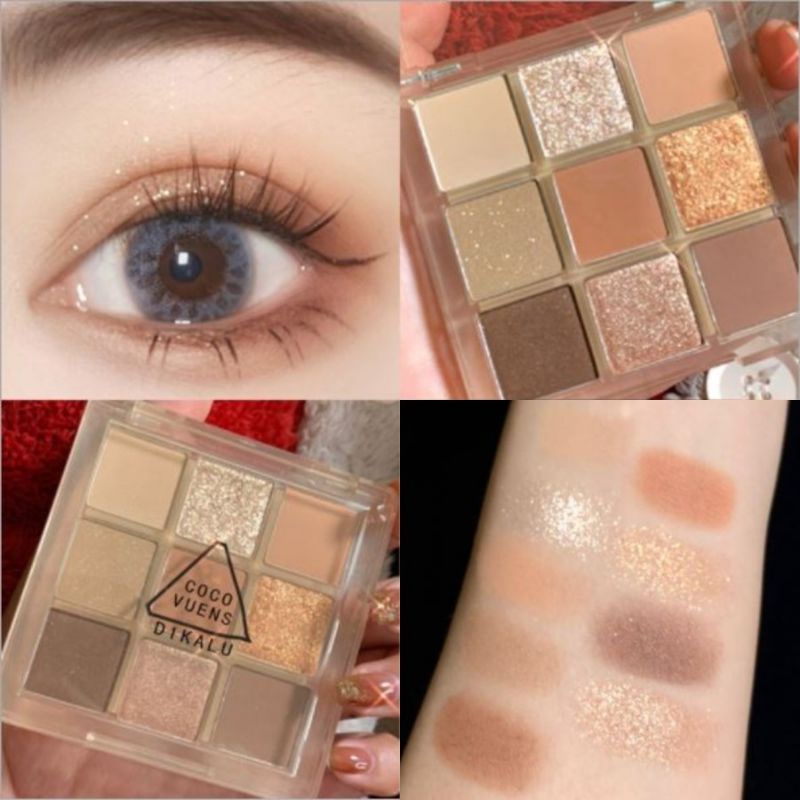 (Original) Eyeshadow Dikalu Coco Venus Korean Eyeshadow Palette 9 Warna