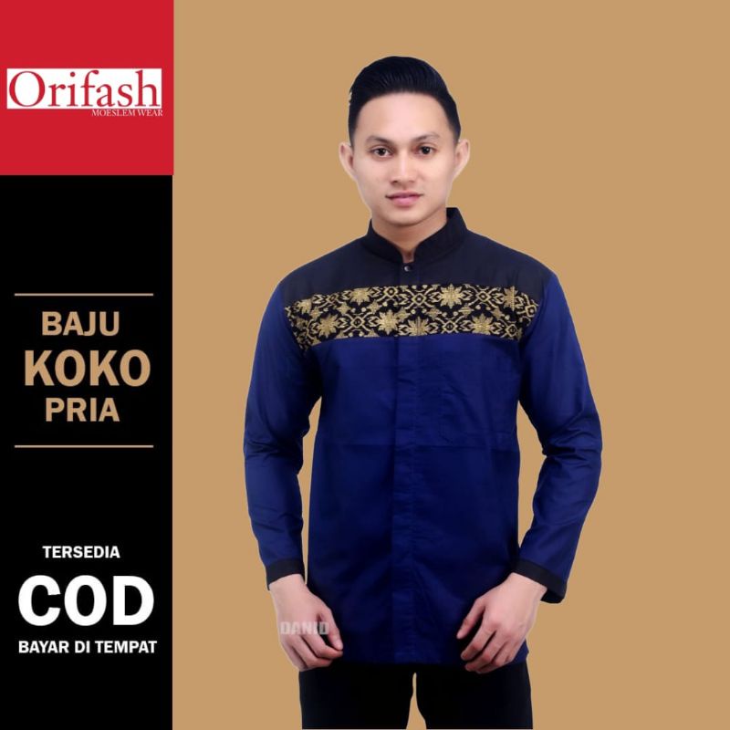 Koko syubbanul muslimin koko azzahir koko baju lengan panjang atasan koko pria