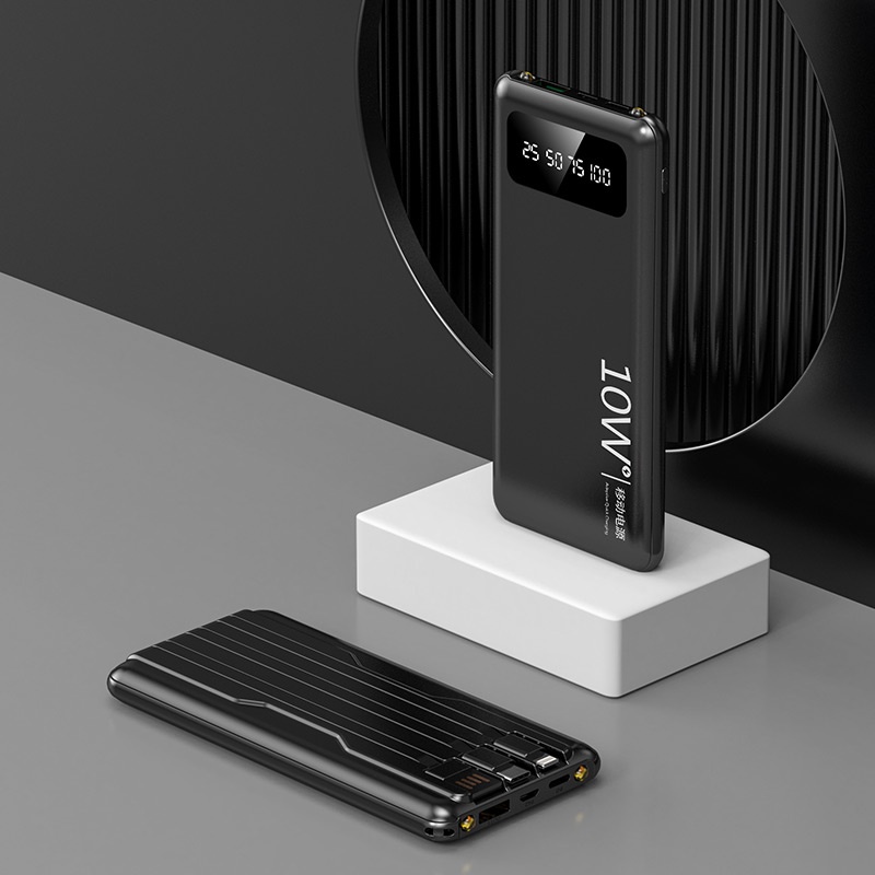 20000mAh    3 Cables Fast Charging Full Capacity Mini Dual USB Portable Digital Display